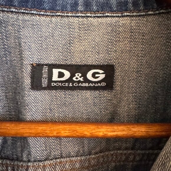 Dolce & Gabbana Denim Jean Jacket with Rhinestones - Picture 2 of 14